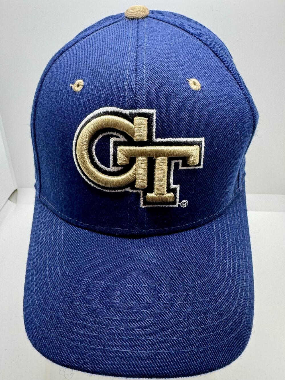 Georgia Tech Yellow Jackets Hat Cap Fitted Mens 7 1/8 Navy College NCAA Football